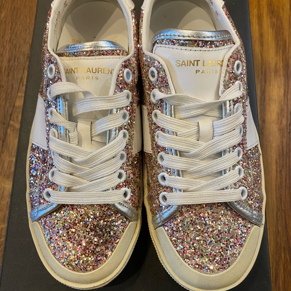 Saint Laurent Glitter Sneaker